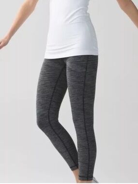 Lululemon High Times Pant Diamond Jacquard Space Dye Slate Gray Size 4